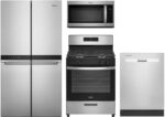 Whirlpool® 4 Piece Fingerprint Resistant Stainless Steel Kitchen Package