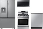 Whirlpool® 4 Piece Stainless Steel Kitchen Package