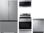 Samsung 4 Piece Fingerprint Resistant Stainless Steel Kitchen Package