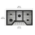 36-inch Gas Cooktop with 5 Burners and EZ-2-Lift™ Hinged Cast-Iron Grates - Image 4
